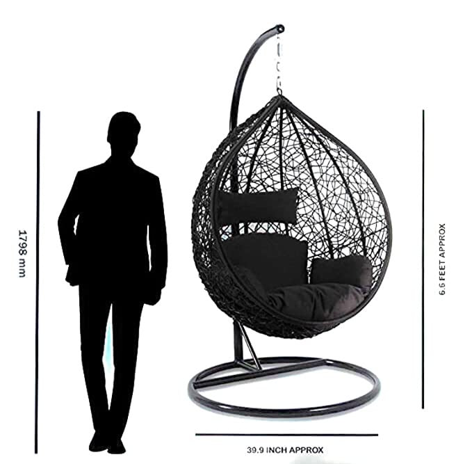 Black 2024 swing seat