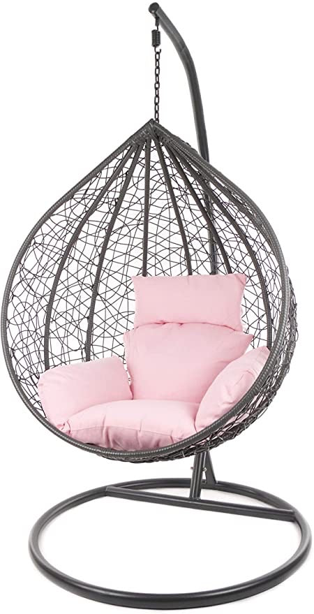 Pink swinging outlet chair